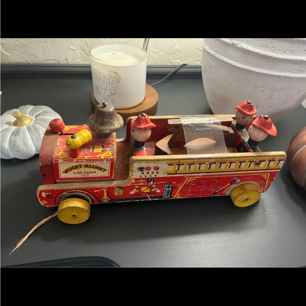 Fisher-Price Red and Yellow Fire Truck Toy
